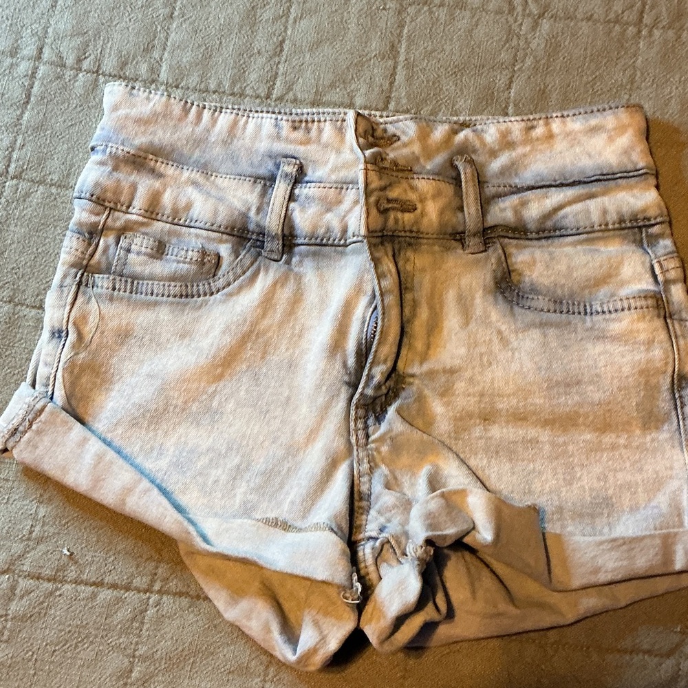 Casual Light Gray Women's Jean Shorts